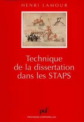 Couverture du produit · Technique de la dissertation dans les STAPS