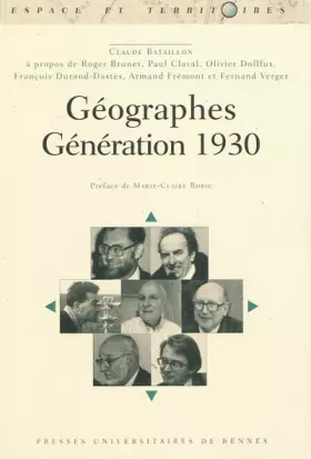 Couverture du produit · Géographes : Génération 1930