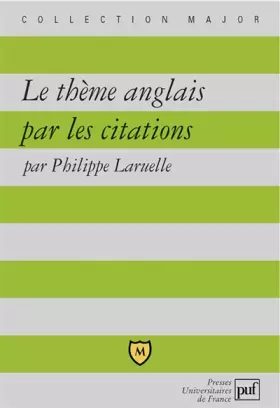 Couverture du produit · Le thème anglais par les citations