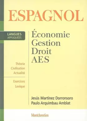 Couverture du produit · Espagnol appliqué. Economie, gestion, droit, AES