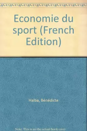 Couverture du produit · Economie du sport
