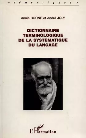 Couverture du produit · Dictionnaire terminologique de la systématique du langage