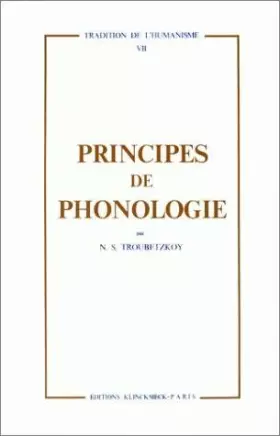 Couverture du produit · Principes de phonologie