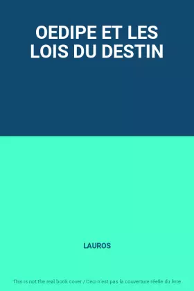Couverture du produit · OEDIPE ET LES LOIS DU DESTIN