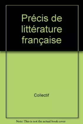 Couverture du produit · Précis de littérature française