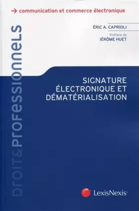 Couverture du produit · Signature électronique et dématérialisation