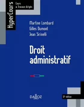 Couverture du produit · Droit administratif