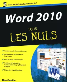 Couverture du produit · Word 2010 pour les Nuls