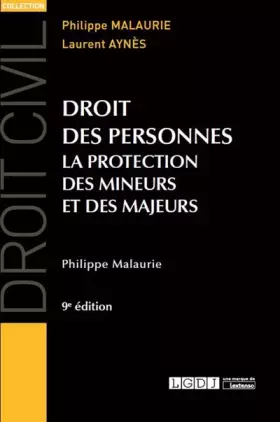Couverture du produit · Droit des personnes: La protection des mineurs et des majeurs