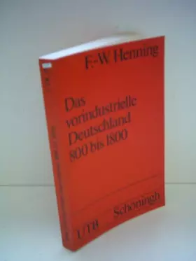 Couverture du produit · Das vorindustrielle Deutschland 800 bis 1800