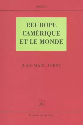 Couverture du produit · L'Europe, l'Amérique et le monde