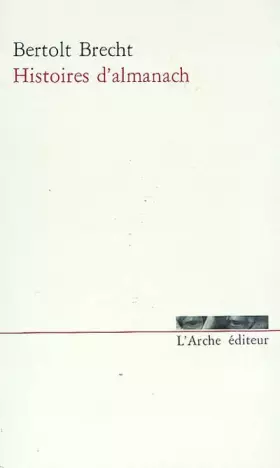 Couverture du produit · Histoires d'almanach