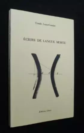 Couverture du produit · Ecrire de langue morte