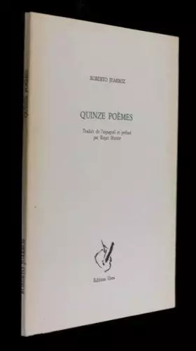 Couverture du produit · Quinze poèmes [Board book] [Jan 01, 1986] Juarroz Roberto