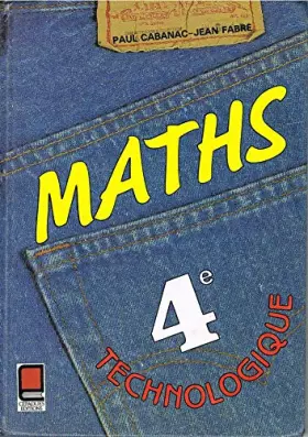 Couverture du produit · Maths 4eme Technologique
