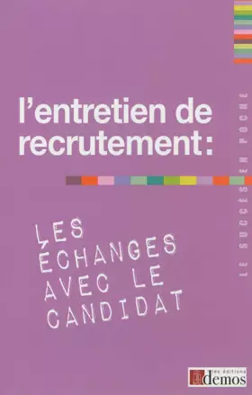 Couverture du produit · L'entretien de recrutement : les échanges avec le candidat