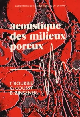 Couverture du produit · Acoustique des milieux poreux