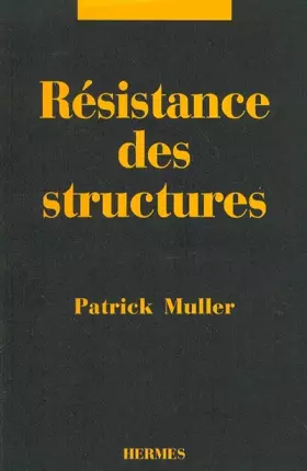 Couverture du produit · Résistance des structures