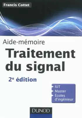 Couverture du produit · Aide-Mémoire de traitement du signal - 2e édition