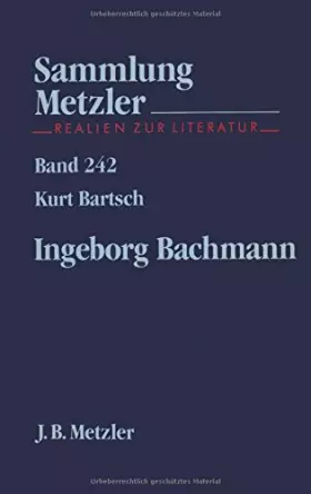 Couverture du produit · Ingeborg Bachmann.