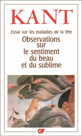 Couverture du produit · ESSAI SUR LES MALADIES DE LA TETE. : Observation sur le sentiment du beau et du sublime