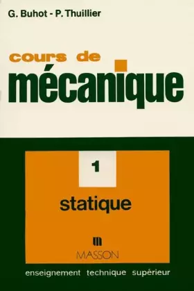 Couverture du produit · Cours de mécanique