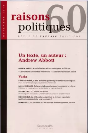 Couverture du produit · RAISONS POLITIQUES 60