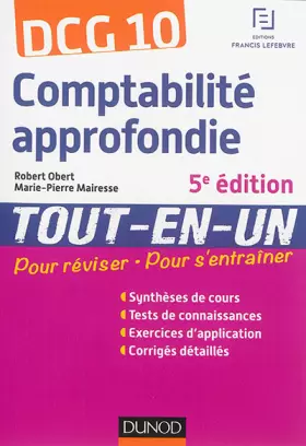 Couverture du produit · DCG 10 - Comptabilité approfondie - 5e éd - Tout-en-Un