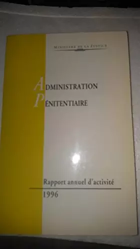 Couverture du produit · Administration penitentiaire rap act.1996