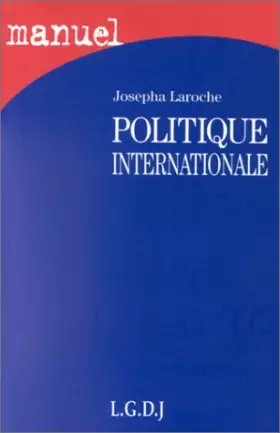 Couverture du produit · Politique internationale