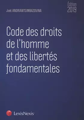 Couverture du produit · Code des droits de l'hommme et des libertés fondamentales: 2019