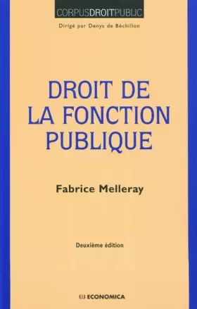 Couverture du produit · Droit de la fonction publique