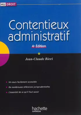 Couverture du produit · Contentieux administratif