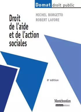 Couverture du produit · Droit de l'aide et de l'action sociales, 8ème édition