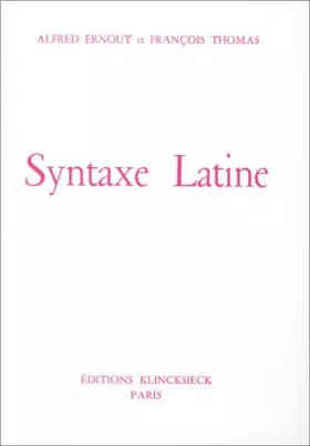 Couverture du produit · Syntaxe Latine