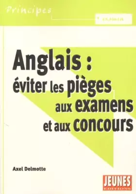 Couverture du produit · Anglais : éviter les pièges aux examens et aux concours