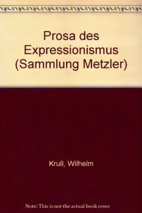Couverture du produit · Prosa des Expressionismus