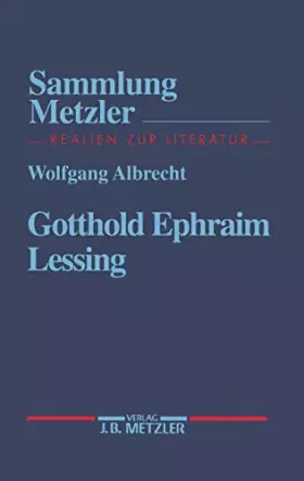 Couverture du produit · Gotthold Ephraim Lessing (Sammlung Metzler)