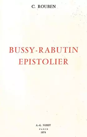 Couverture du produit · Bussy-Rabutin épistolier
