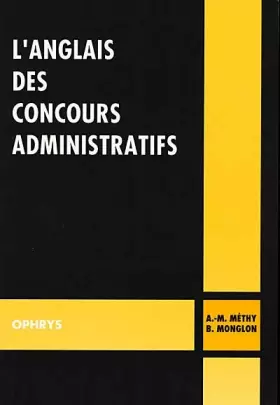 Couverture du produit · L'anglais des concours administratifs