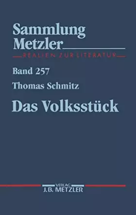 Couverture du produit · Das Volksstück (Sammlung Metzler)