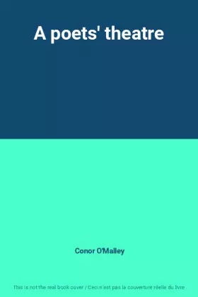 Couverture du produit · A poets' theatre