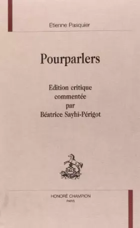 Couverture du produit · Pourparlers