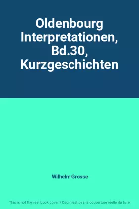 Couverture du produit · Oldenbourg Interpretationen, Bd.30, Kurzgeschichten