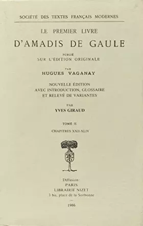 Couverture du produit · Le premier livre d'Amadis de Gaule, 2 volumes