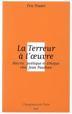 Couverture du produit · La terreur à l'oeuvre