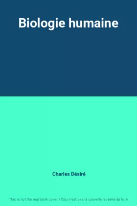Couverture du produit · Biologie humaine