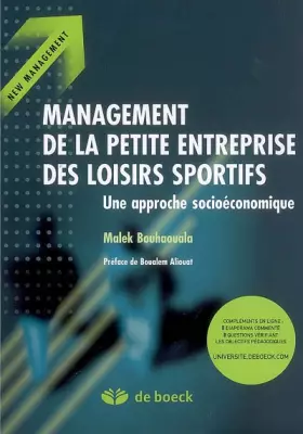 Couverture du produit · Management de la petite entreprise des loisirs sportifs : Une approche socio-économique