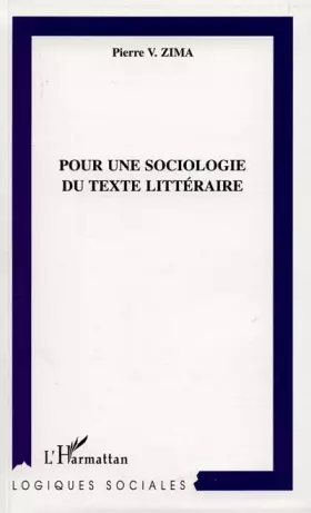 Couverture du produit · Pour une sociologie du texte littéraire