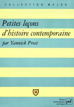 Couverture du produit · Petites leçons d'histoire contemporaine